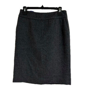 J. McLaughlin wool cashmere blend a line gray skirt